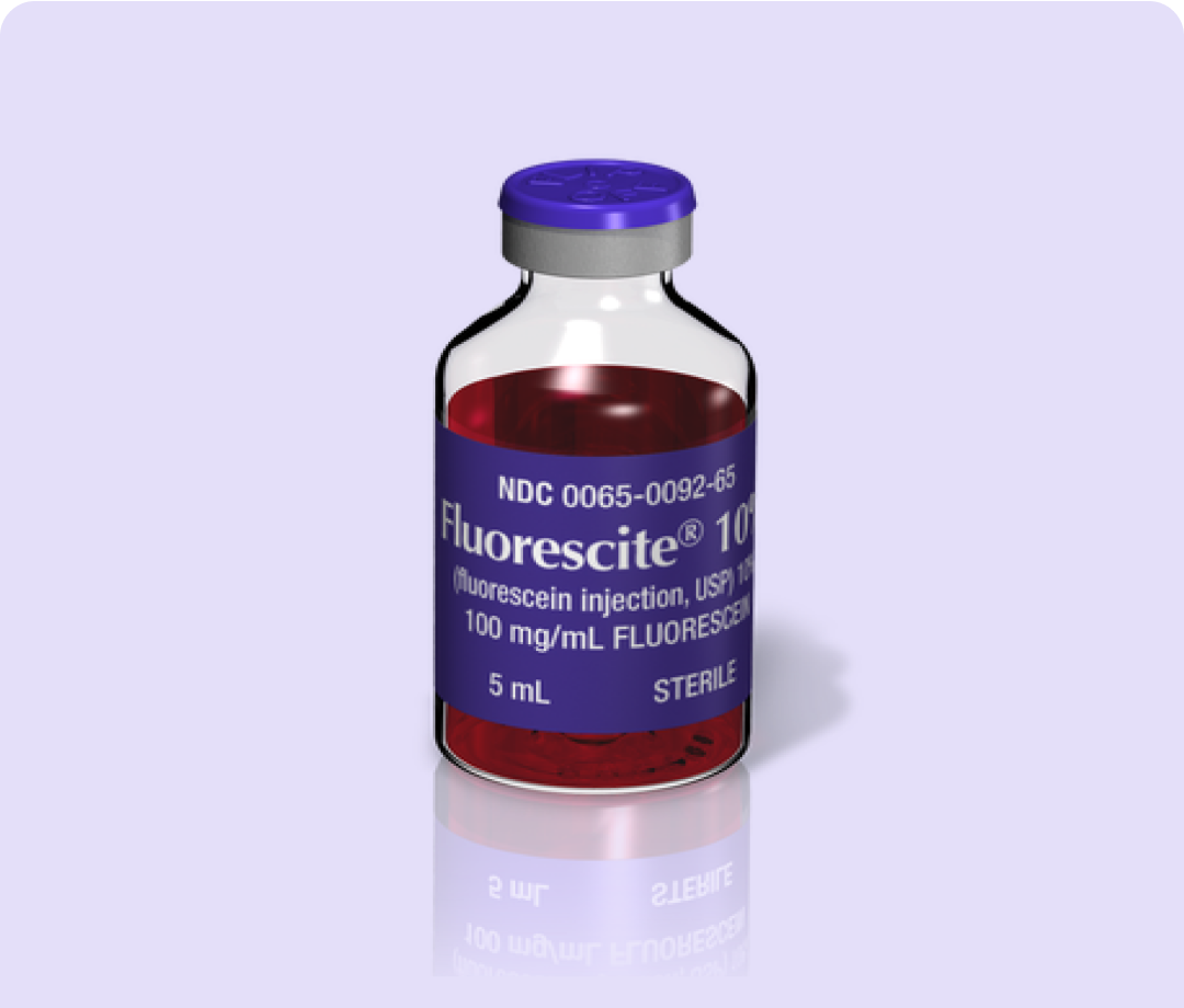 Alcon Fluorescite fluorescein injection 100 mg/mL vial
