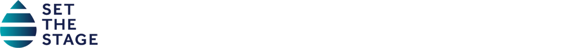 Set The Stage Water Drop Logo