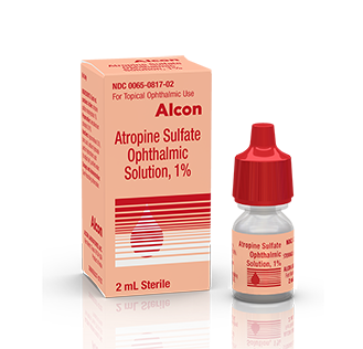 Alcon Atropine Sulfate Ophthalmic Solution 1% bottle with product box