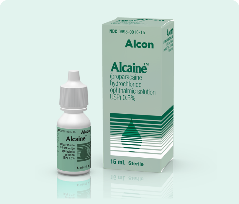 Alcon Alcaine (proparacaine hydrochloride) ophthalmic solution 0.5% bottle with product box