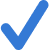 Electric Blue Checkmark