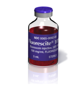 Alcon Fluorescite fluorescein injection 100 mg/mL vial