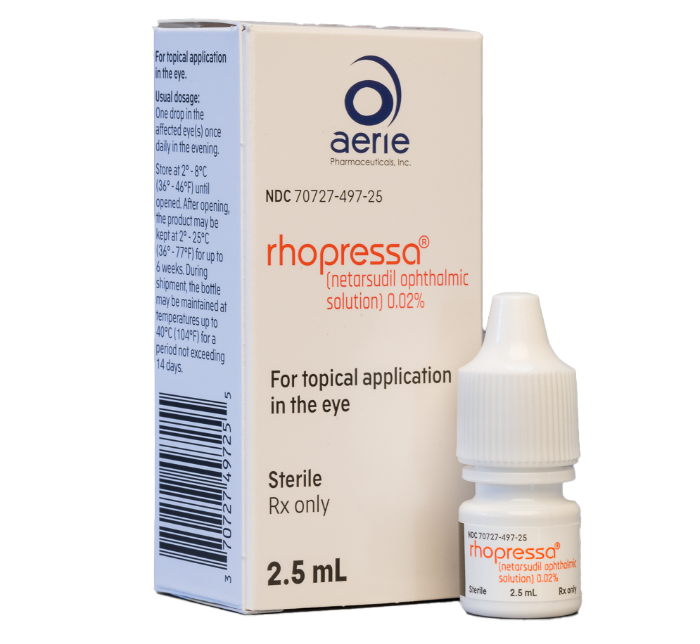 Rhopressa® Drops and box product shot