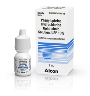 Alcon Phenylephrine Hydrochloride Ophthalmic Solution USP 10% bottle with product box