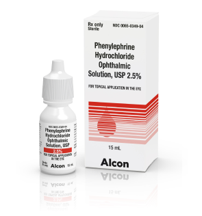Alcon Phenylephrine Hydrochloride Ophthalmic Solution USP 10% bottle with product box