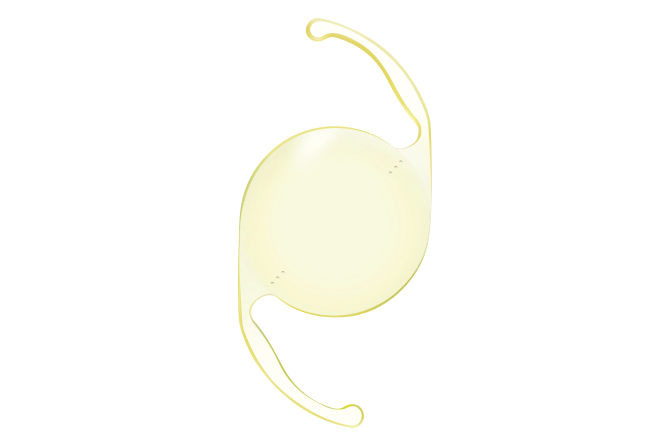 An image of the AcrySof IQ Toric IOL.
