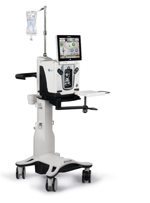 Fully assembled LEGION System mounted on a LEGION surgical cart.  