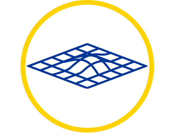 Icon of the corneal surface topography in the yellow ring