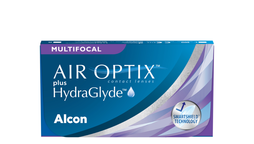 AIR OPTIX plus HydraGlyde Multifocal contact lens pack