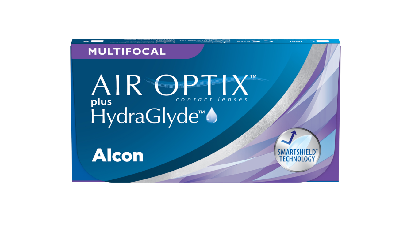 AIR OPTIX plus HydraGlyde Multifocal contact lens pack