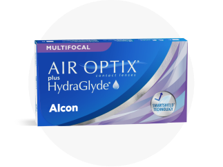 AIR OPTIX plus HydraGlyde Multifocal contact lens pack