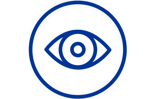 Blue eye icon