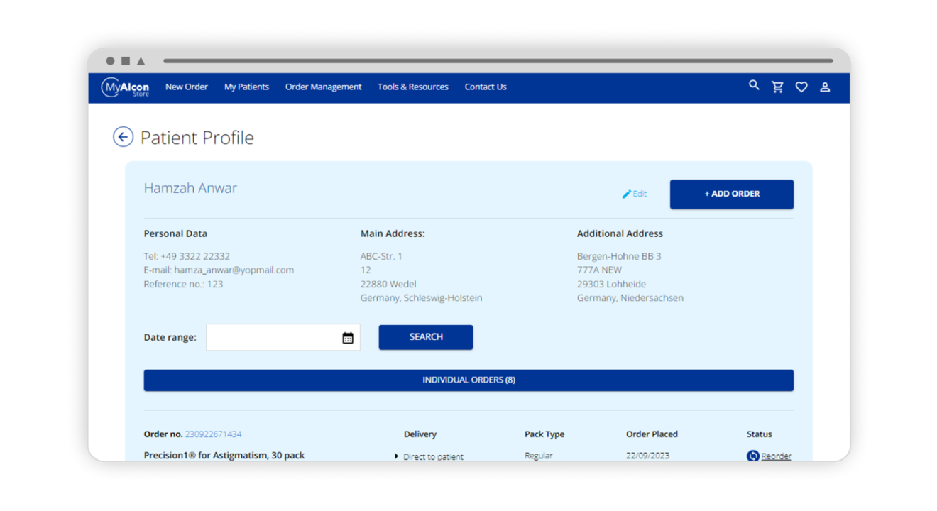 Image of alcona's open shop page