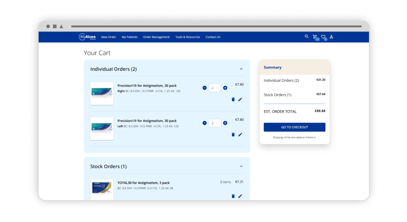 Image of alcona's open shop page