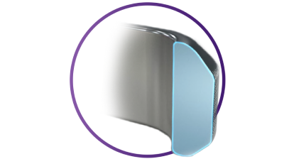 Close-up van de SHARKSKIN ILM Forceps die de sluithoek toont.