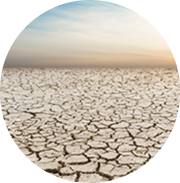 Dry cracked land