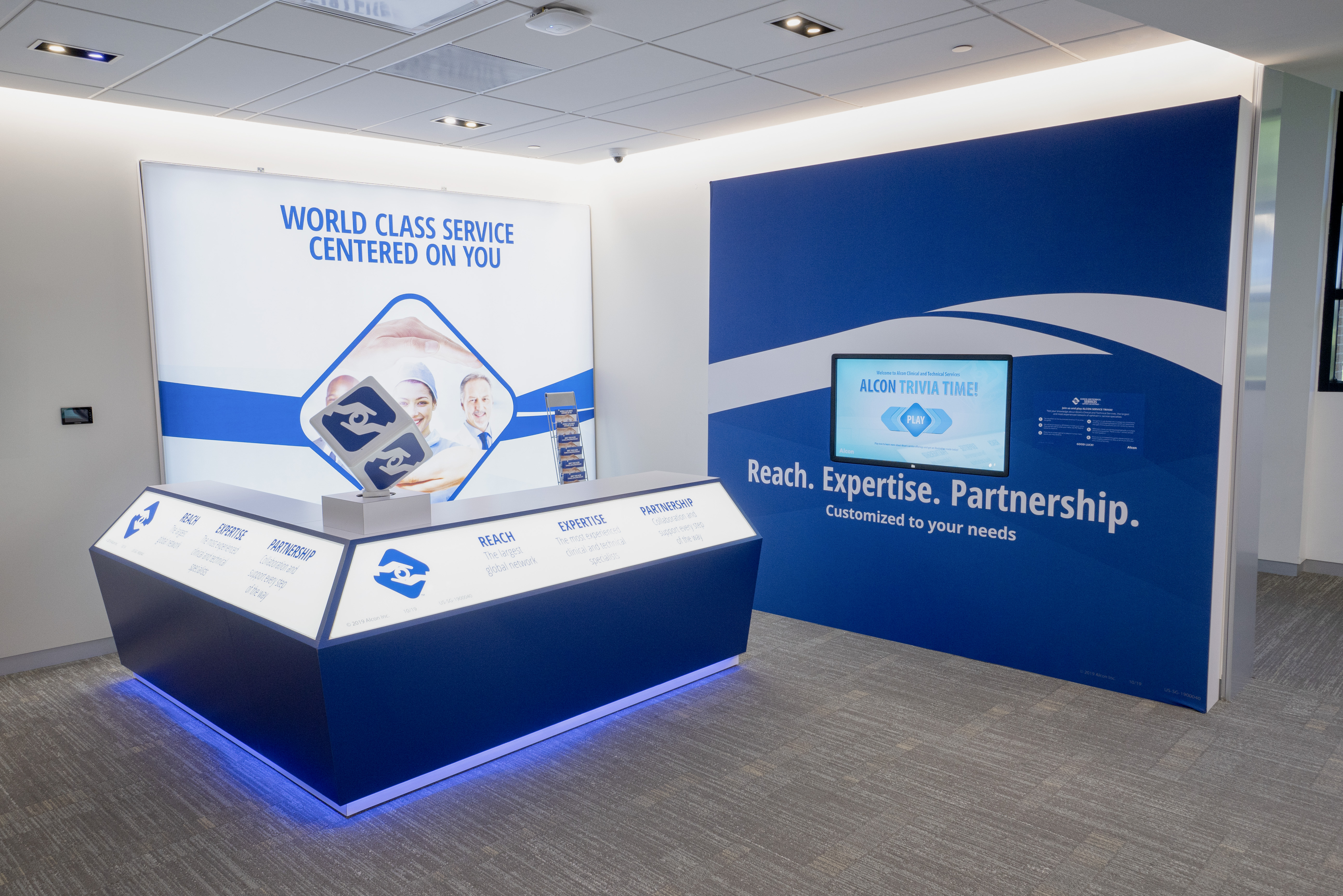 Trade show convention booth display - Reach. Expertise. Partnership.