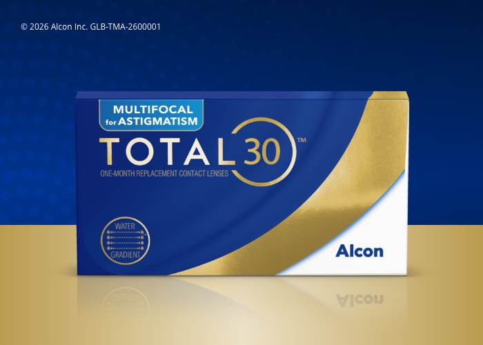 Product shot of TOTAL30 contact lenses for Astigmatism