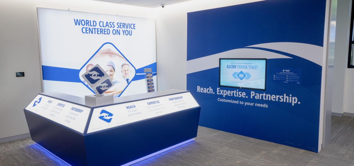 Trade show convention booth display - Reach. Expertise. Partnership.