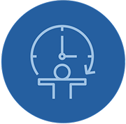 Icon showing a hand holding a contact lens with light rays above it, representing proper handling or insertion of contact lenses