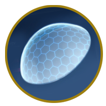 Illustration of contact lens with protective layer