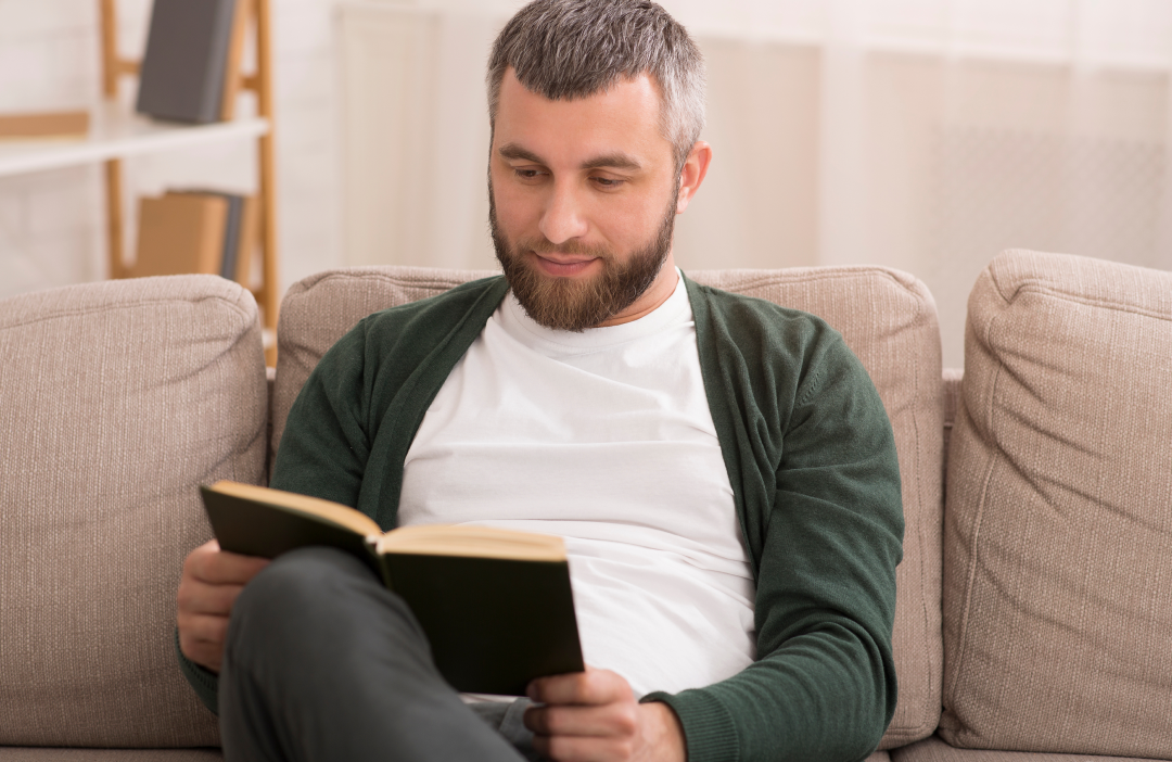man reading