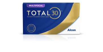 Total30 Mutlfocal One-Month Replacement Contact Lenses product box by Alcon